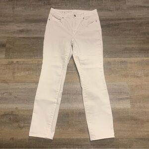 Talbots Flawless High Waist Straight Leg Minimal White Jeans 6P